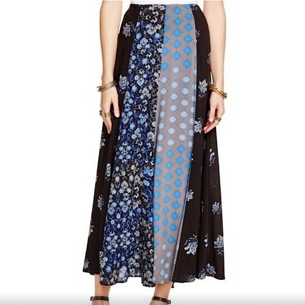 Free people Multi Floral Pattern Maxi Skirt (size 8)